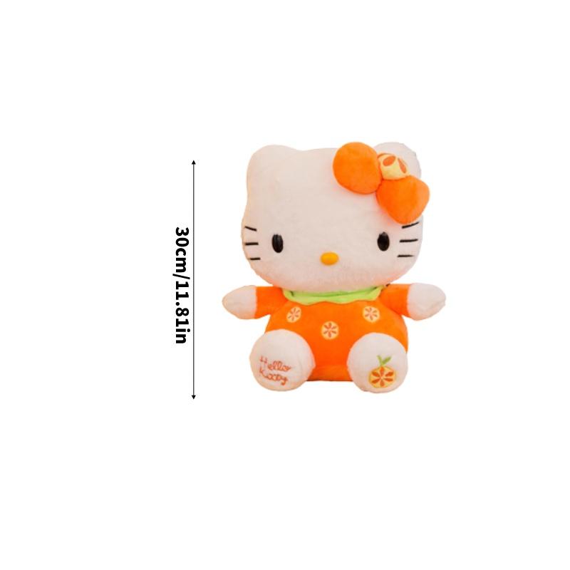 Cute And Cuddly Hello Kitty Cat Plush Toy With Strawberry And Bamboo