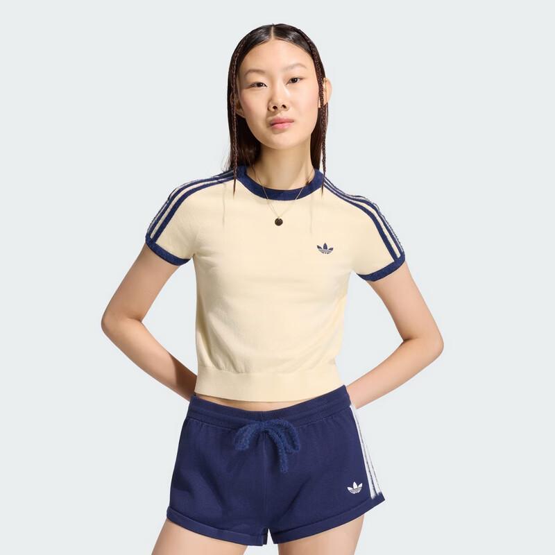 adidas Женская вязаная футболка с коротким рукавом Originals KS7376
