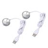 Display Spotlight Round USB Plug in Small LED Showcase Lamp with 4.2ft Cable for Jewelry Cabinet Cupboard Shelf 5V