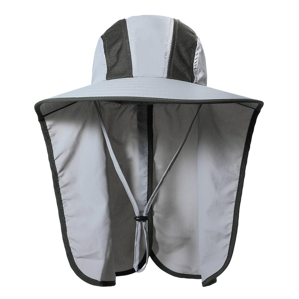 Wide Brim Sun Hat with Neck Flap Men Women UV Protection Sun Hat for Camping Hiking Fishing