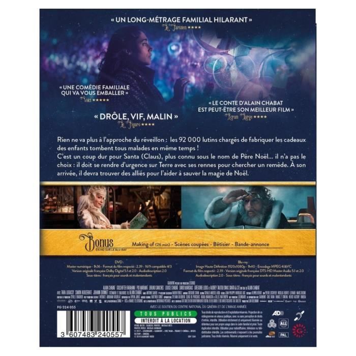Blu-Ray - Santa & Cie - Alain Chabat - Comédie - Combo - Tous Publics