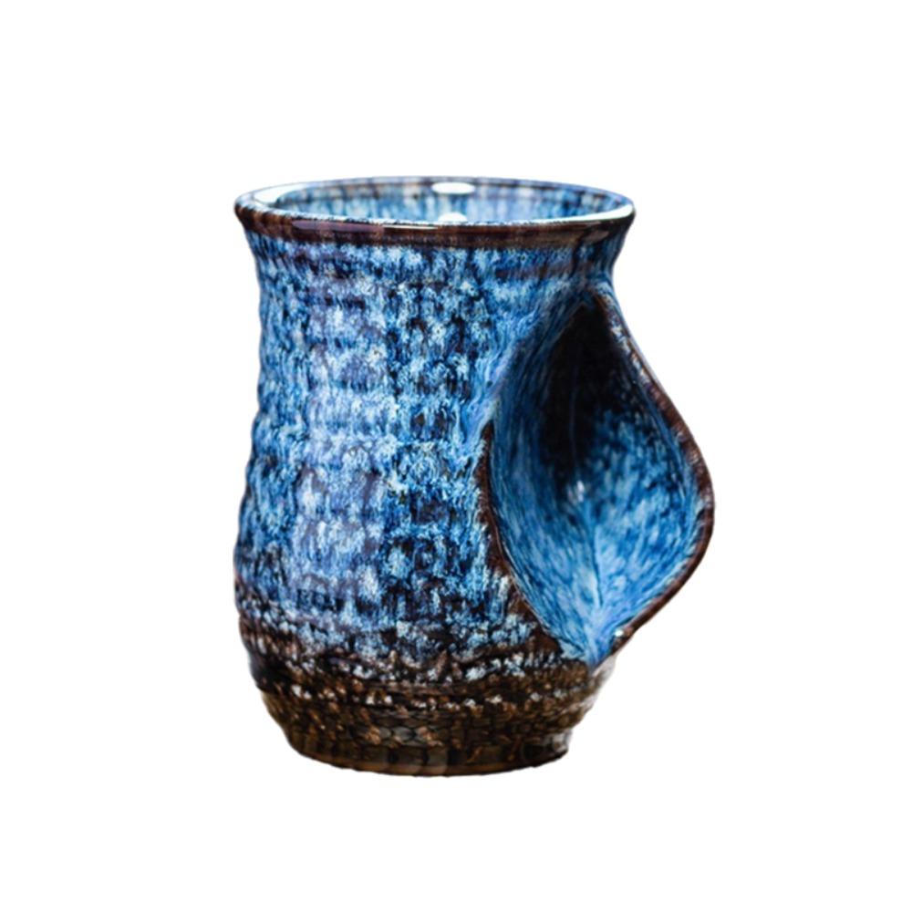 Жаростойкая глазурованная керамическая кофейная кружка градиентного цвета, печная чашка, чашка для воды, чашка для чая, подарок