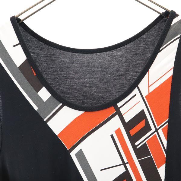 Y's No sleeve asymmetry one piece 2 Black series Women Used