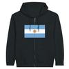 Sweat à capuche - PIXELFORMA - Drapeau de l'Argentine - Noir - Полиэстер-Котон - Manches longues