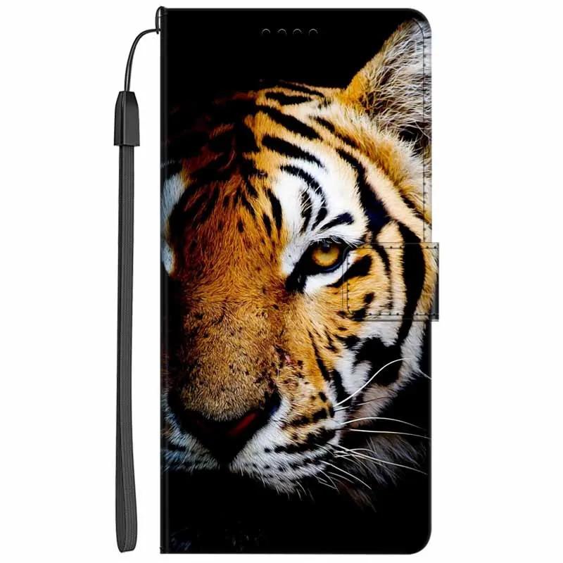 Кожаный чехол-книжка с подставкой для Oppo Reno13 F, кошелек с рисунком Льва и Кошки, Funda для Reno13 F 4G 5G, мультяшный кошелек, чехол-подставка для телефона Reno13 F