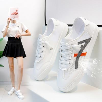 INS белые туфли для студентов, женская модная летняя новая дышащая повседневная обувь на платформе, увеличивающая рост, в корейском стиле FD-107