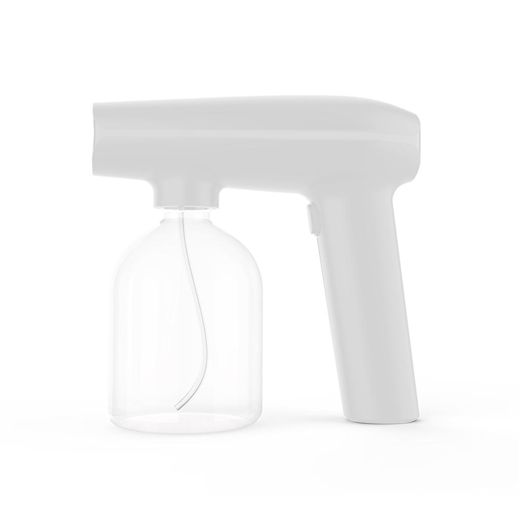 Пистолет для дезинфекции помещений и улицы, ручной беспроводной портативный перезаряжаемый нано-распылитель с синим светом