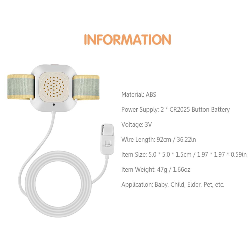 Bedwetting Alarm Enuresis Alarm with Loud Sound Bright Lights and Strong Vibration Child Potty