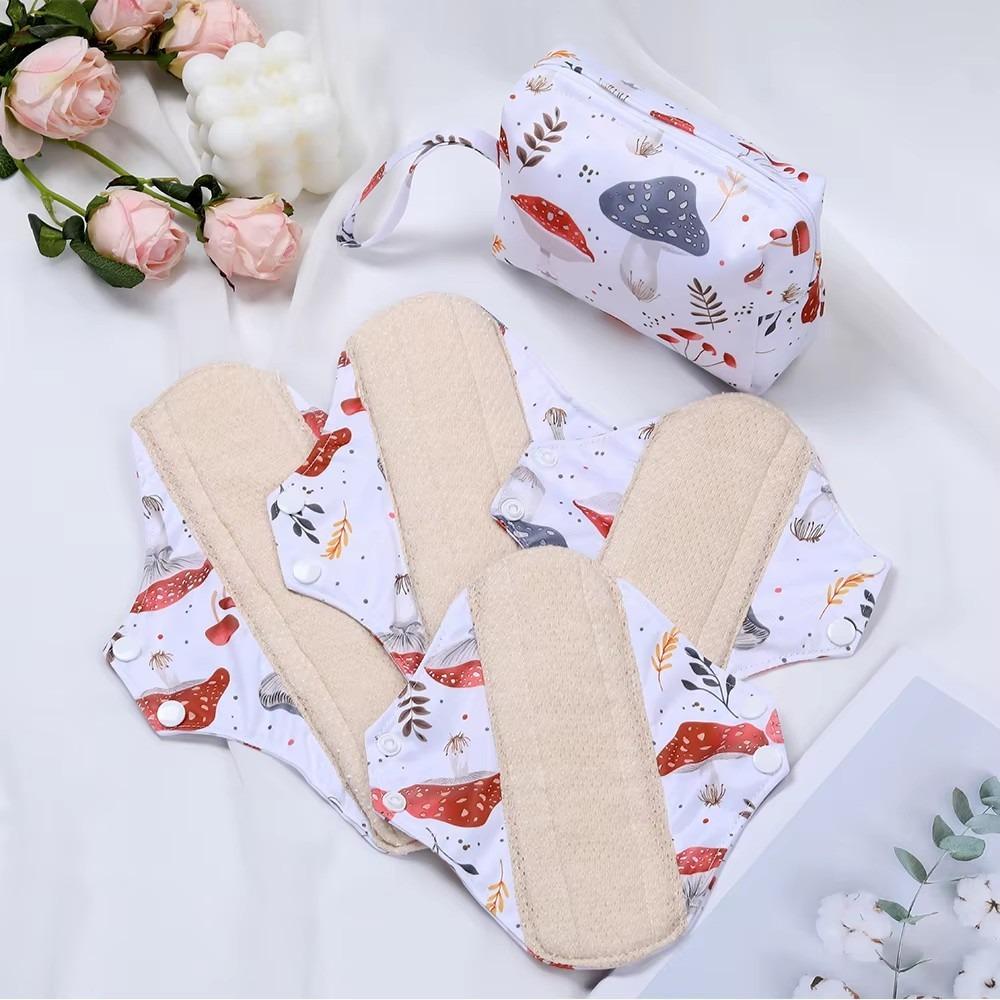 5Pcs/Set Washable Panty Liners Reusable Menstrual Pads High Quality Sanitary Napkins