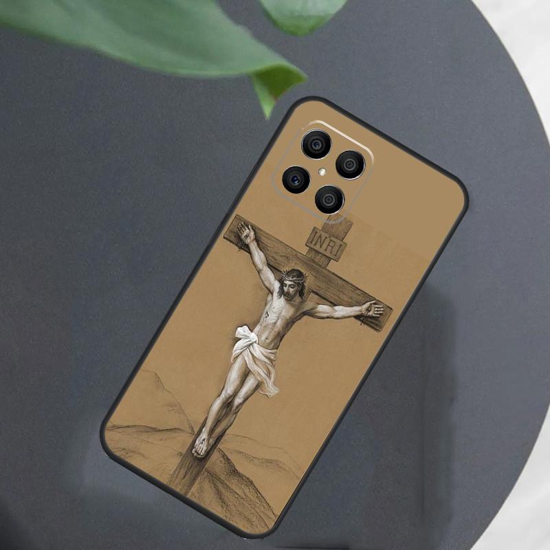Крест Иисуса Христа Для Huawei Honor X9a X7 X8 X9 50 70 P20 P40 P30 Lite Mate 50 Pro Nova 5T P Smart 2021 Чехол
