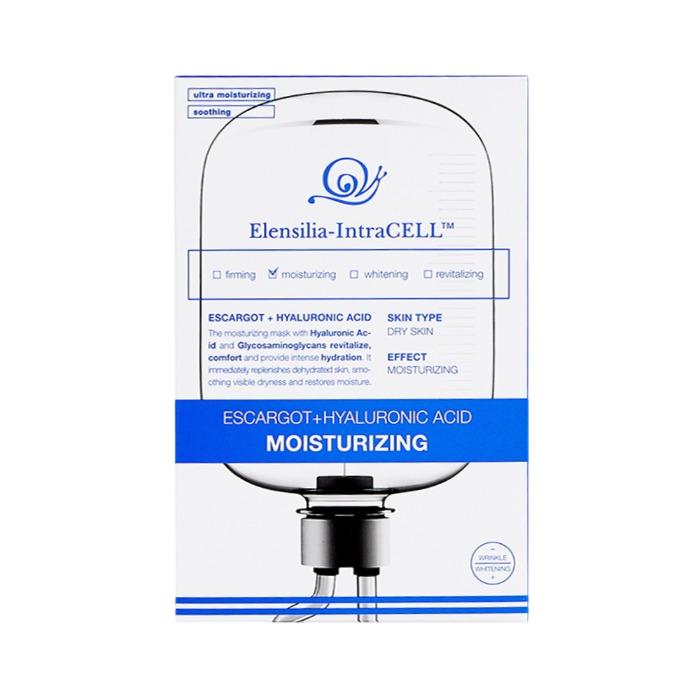 ELENSILIA Увлажняющая маска Intracell Escargot + Гиалуроновая кислота 25мл*10 шт.