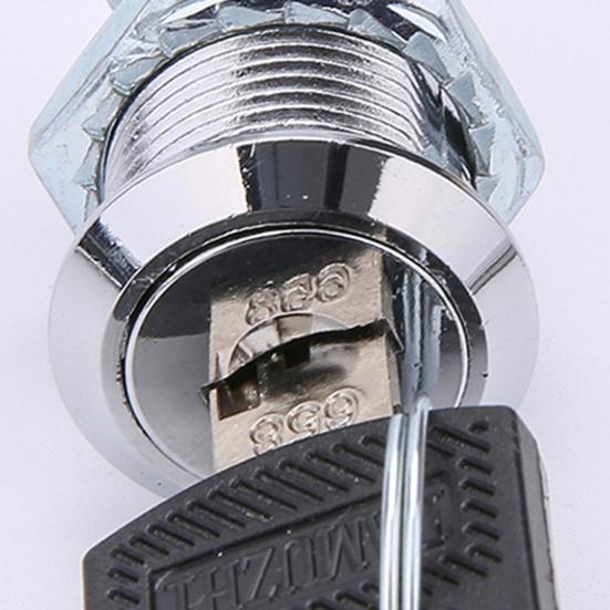 Замок для ящика из цинкового сплава повышенной прочности с 2 ключами Универсальный для картотечного шкафа, гардероба