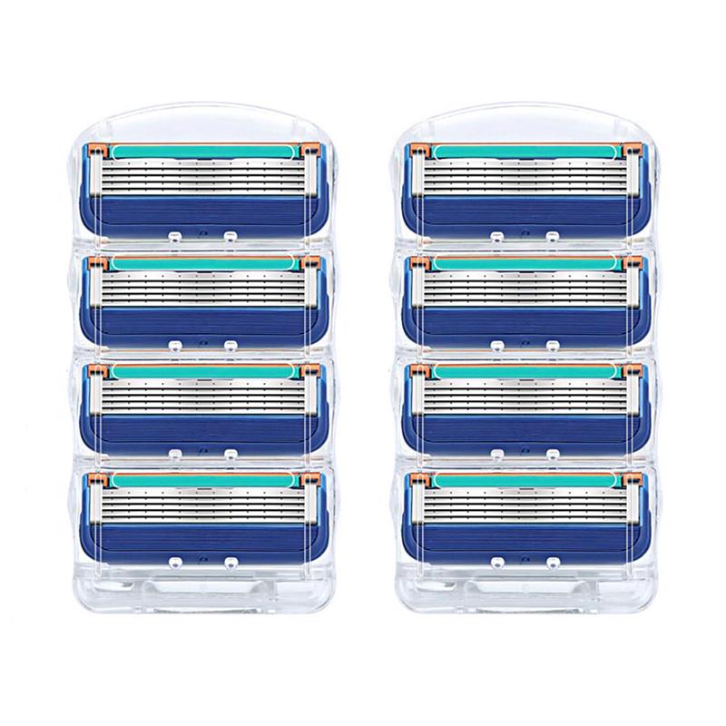 4/8/12 шт. лезвий для мужчин Сменные кассеты для бритья Бритвенный картридж Fusione