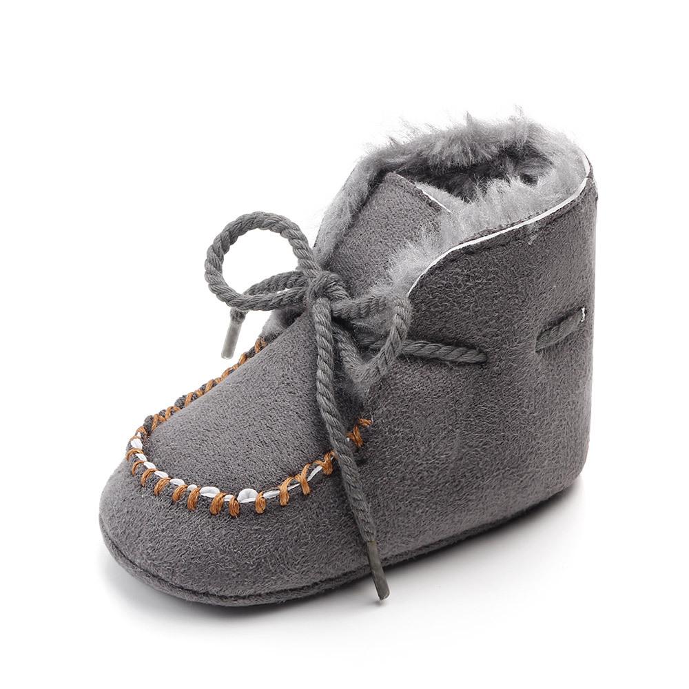Winter Baby Cotton Boots with Velvet Lining for Beginners - Infant Snow Shoes 2245