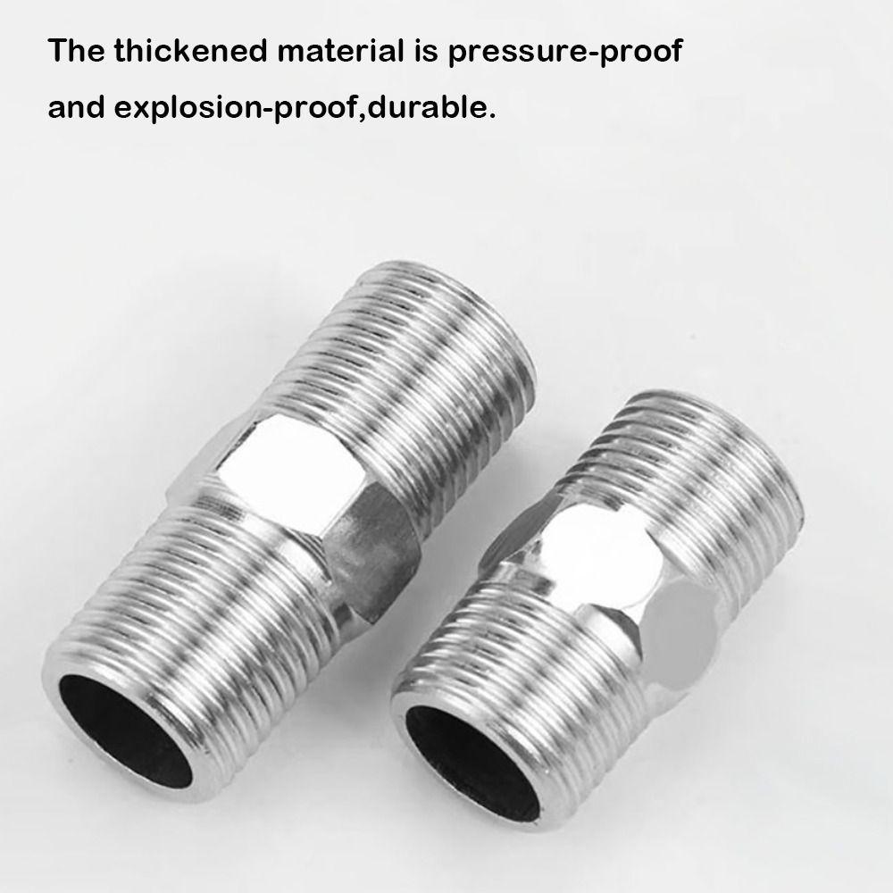 Multiple Specifications Stainless Steel Hex Nipple 201 Stainless Hex Nipple Union Water Oil Air