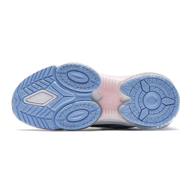 Anta Kids UFO 5.0 Leather Non-Slip Wear-Resistant Low-Top Running Shoes Kids Running Shoes Black White Blue 322335588N-3