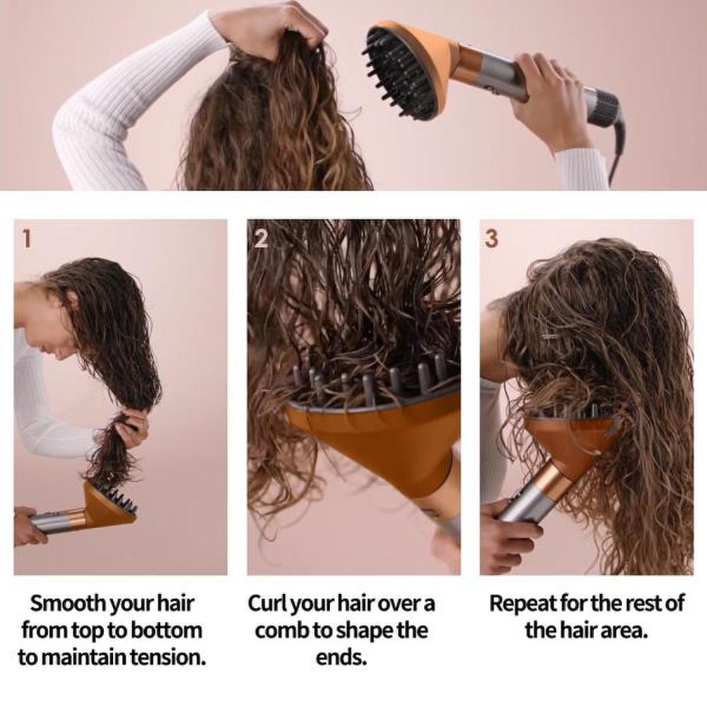 Dyson Hair Dryer Nozzle HD08 Series and HS01/05 AirWrap Curling Attachment Automatic Barrel Diffuser Styling Tool