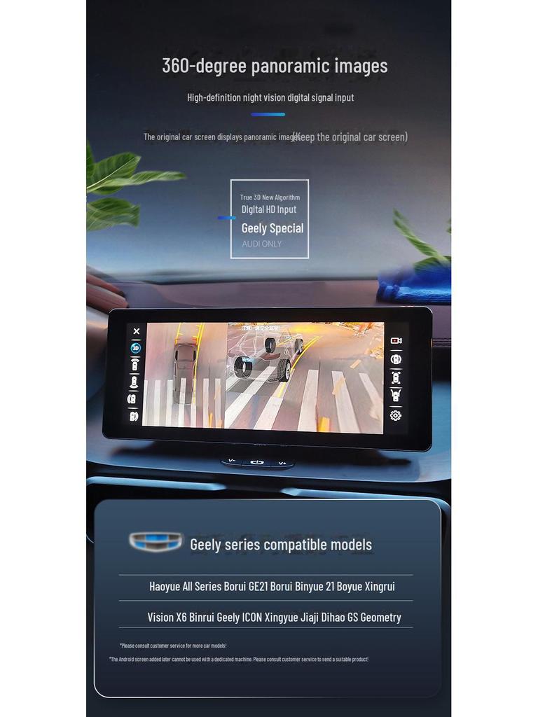 Декодер панорамных изображений 360° для Geely Binyue, Binrui, Emgrand, Boyue, Borui, Jiaji