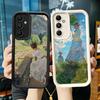 Чехол для телефона для Samsung Galaxy A17 A16 A15 A14 A13 Масляная живопись Клода Моне A56 A36 A26 A55 A35 A25 A54 A34 A24 A53 A33 A23 A07
