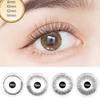 1Box Black Artificial Eyelashes Curly Perfect Fitting Round Box Beauty False Eye Lashes for Women