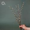 Wabi-Sabi Style Dried Flower Vase with Natural Reeds, Cattails, and Wheat (30-40cm)