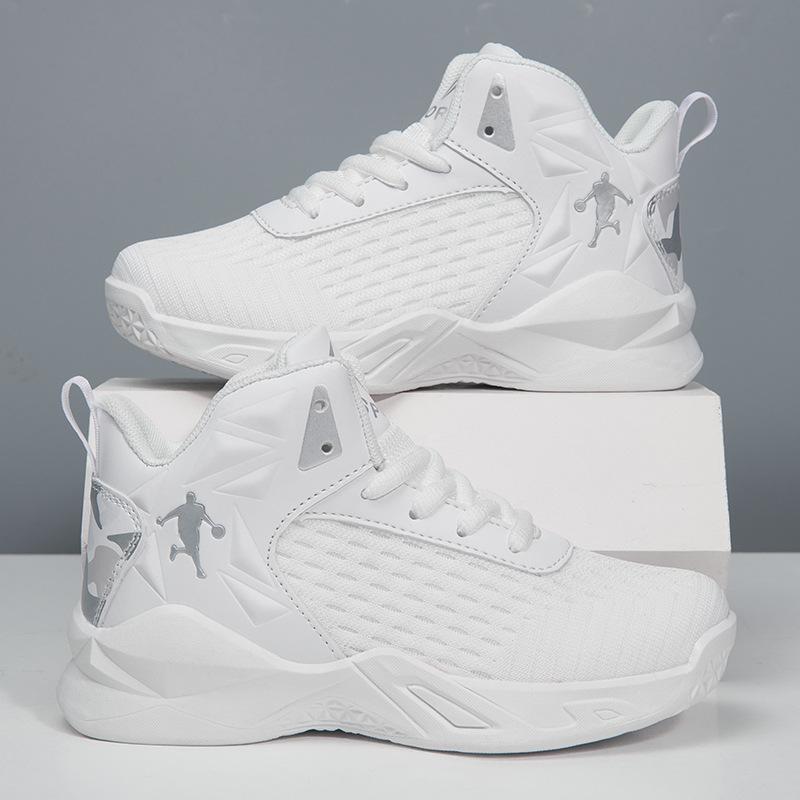 Дышащие баскетбольные кроссовки из сетки для мальчиков Детские 2025 весна и лето новые профессиональные студенческие спортивные тренировочные нескользящие и износостойкие