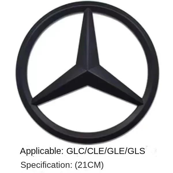 xmfk4 ABS Car Front Grille Badge Decal Cover Emblem for Mercedes Benz W204 W205 W210 W211 W212 W213 C E Class GLA GLK ML GLC GLE