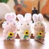 Rabbit Cute Cartoon Plush Keychain Soft Short Plush Gifts Bag Decor Doll Kid