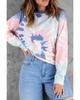 Azura Exchange Многоцветный Ombre Tie Dye свободный свитшот для отдыха