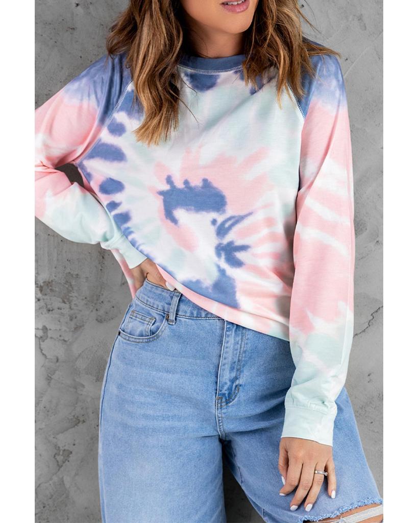 Azura Exchange Многоцветный Ombre Tie Dye свободный свитшот для отдыха