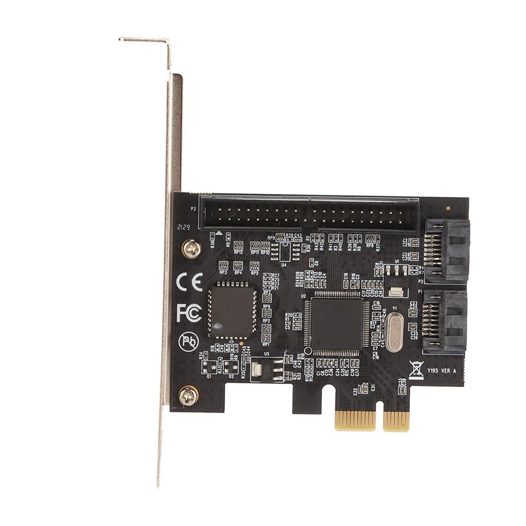 PCIe 2.0 SATA Card 2 Ports 40pin Interface 6.0 Gbps 3.0 Gbps 1.5 Gbps SSD PCI E To SATA Expansion