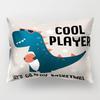 Cartoon Dinosaur Pillowcase Cute Children's Room Cushion Cover Car Sofa Cushion Cover Children's Birthday Gift