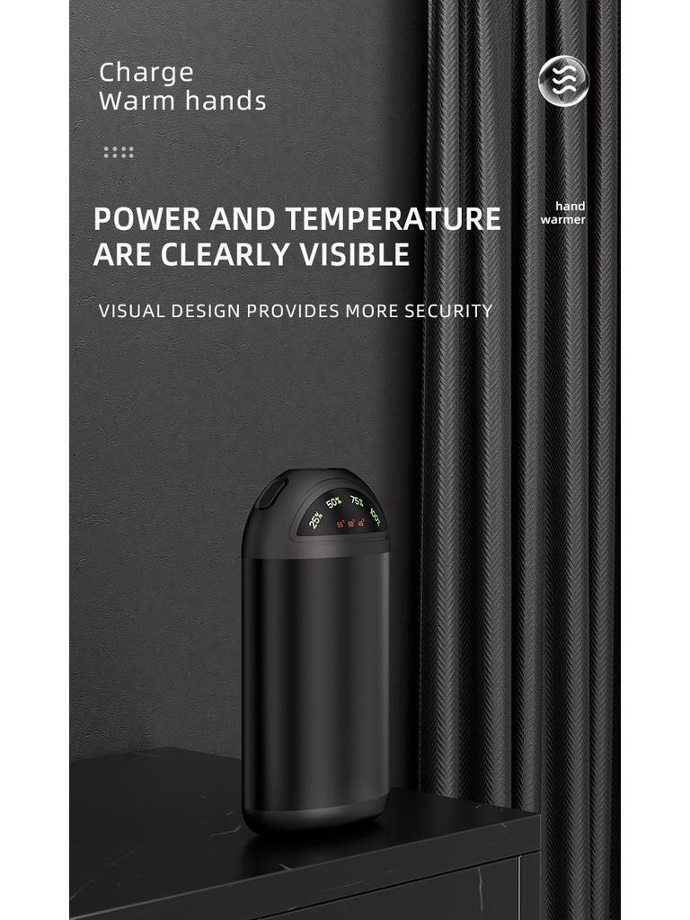 USB Hand Warmer & Mini Flashlight: Portable, Self-Heating Device