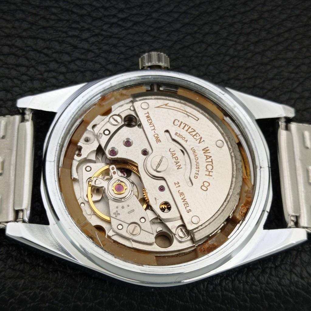 ВИНТАЖНЫЕ ОТРЕМОНТИРОВАННЫЕ МУЖСКИЕ АВТОМАТИЧЕСКИЕ ЧАСЫ CITIZEN 8200 ЯПОНИЯ ЗЕЛЕНЫЙ ЦИФЕРБЛАТ a446793-1