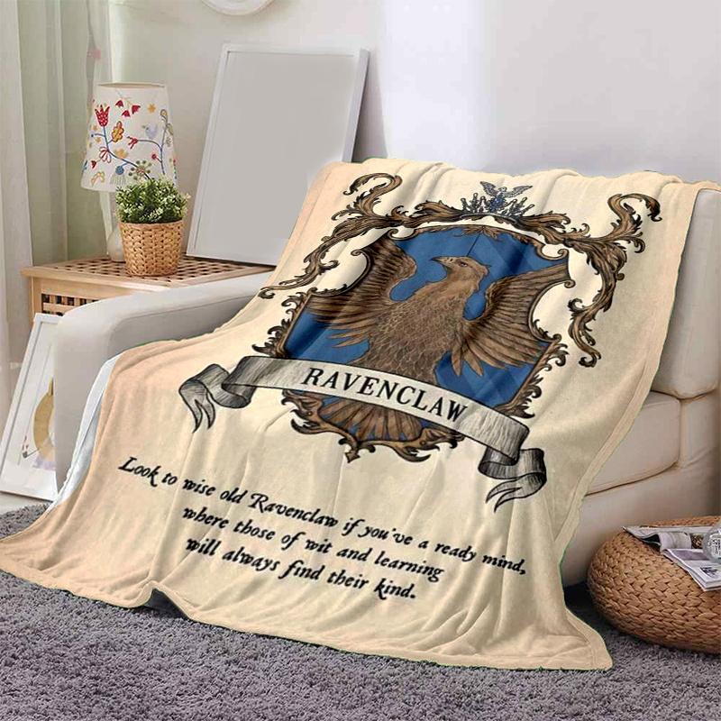Ravenclaw Crest Poster - Hogwarts House DecorPrint Blanket, Soft Blanket For Sofa Office Bed And Travelling Daughter Birthday Gift esj242
