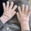 Женские перчатки холодные пушистые зимние открытые пальцы сенсорный экран теплые корейская версия верховая езда студент письмо