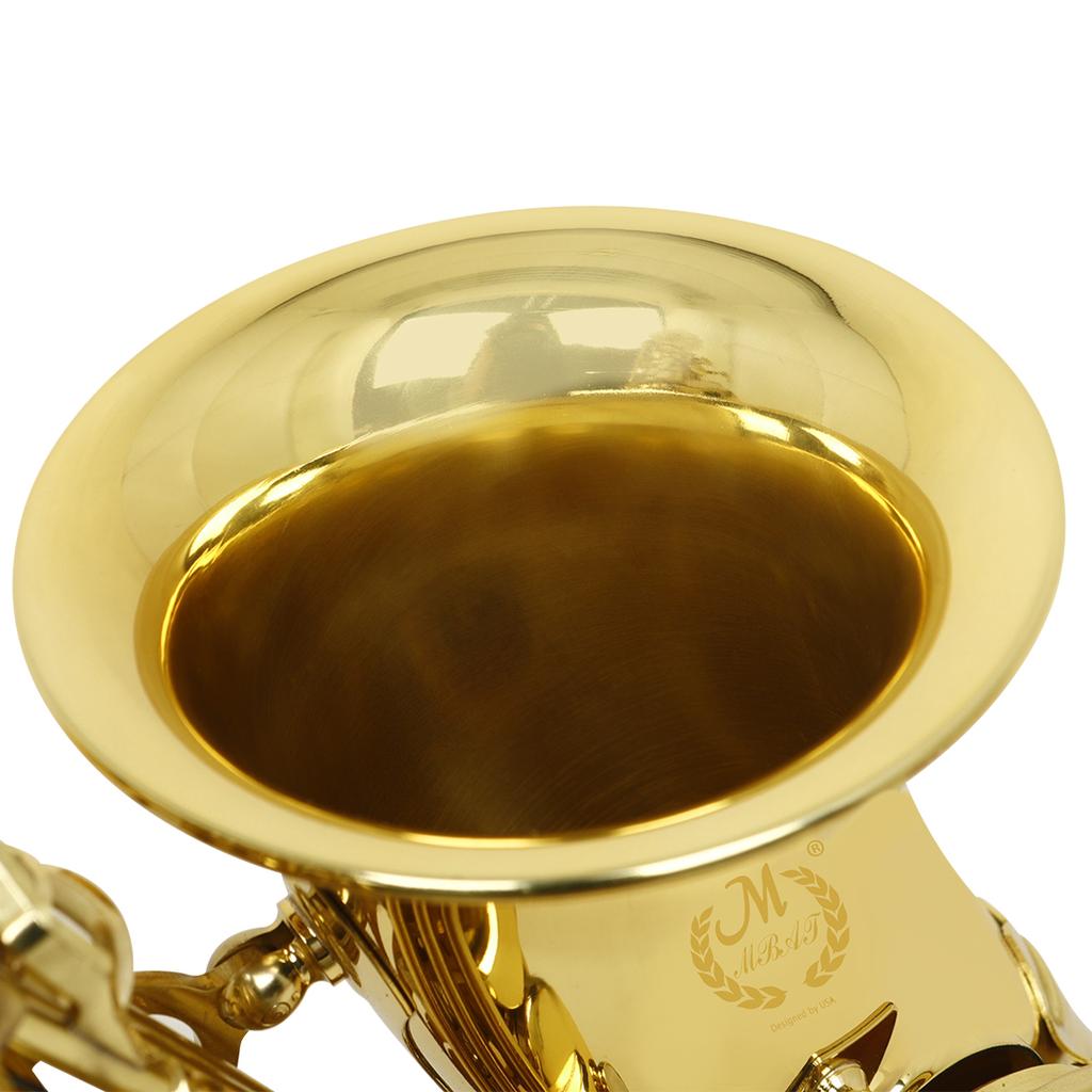 M MBAT Eb Alto Saxophone E Flat Premium Brass Saxofone Woodwind Instrument Saxophone Set with Case Gloves Accessories