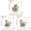 Белая лошадь Рождественский подвесной кулон 2D Плоская мультяшная подвеска-лошадка для автомобиля Акриловый подвесной брелок для сумки Украшение для Рождественской елки