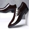 2024 Classic Business Men's Dress Shoes Fashion Formal Wedding Shoes Men Slip On Office Oxford Shoes for Men Brown Sneakers