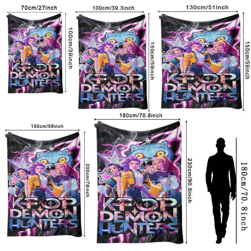 Kpop Witch Hunters Blanket Blanket Witch Hunters Peripheral Nap Blanket Printed Flannel Office Sofa Blanket