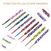 Набор из 9 цветных мягких алюминиевых крючков для вязания, спицы 2-6 мм, крючки для плетения, швейные иглы, инструмент для рукоделия своими руками