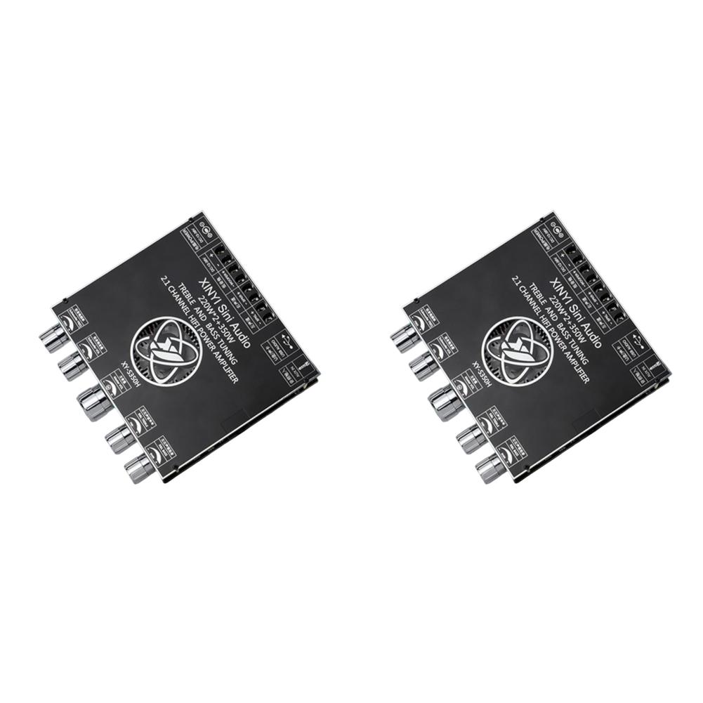 XY-S350H App Control 220Wx2+350W Amplifier Board 2.1 Dual Channel Bluetooth-Compatible 5.1+AUX+USB Sound Card HiFi Modulator