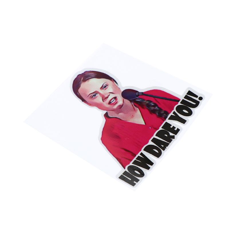 2 шт. 8*8 см, как ты смеешь, Грета Тунберг, виниловая наклейка, наклейка на окно, грузовик, автомобиль