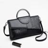 Leather Clutch Bag Women'S Large-Capacity Banquet Handbag Crocodile Pattern Women'S Fashion Temperament Messenger Bag Women