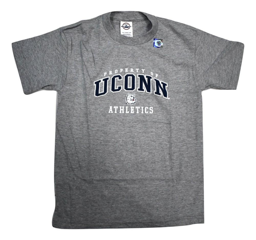 NCAA Youth Boys Property Of UCONN Huskies Athletics Shirt New S M L XL