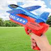 Airplane Launcher Toys Outdoor Sports Flying Toys Non Slip Kids Catapult Plane With/without Light Birthday Gifts for Boys Girls