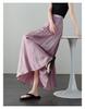Artistic style umbrella skirt, 2026 summer thin, fashionable, loose, versatile, slimming, medium to long A-line skirt