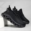 Men Sports Running Black Jogging Shoes Casual Sneakers Brown Outdoor Breathable Mesh Women Light Shock-absorption Black Tennis
