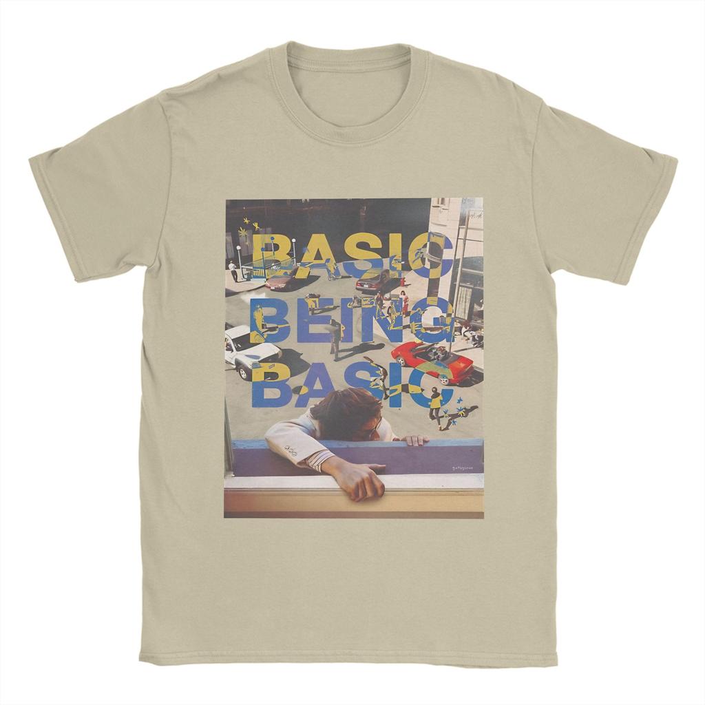 Streetwear T Shirt Beach Basic Being Basic By Djo Novelty T Shirt Cotton Tee Shirt for Couple Awesome Short Sleeve Top Tees