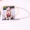 Luxury Imitate Rhinestone Chain Wasit Belt for Dress Stretch Skinny Metal Silver Gold Women Belt Elastic Thin Ladies Belt